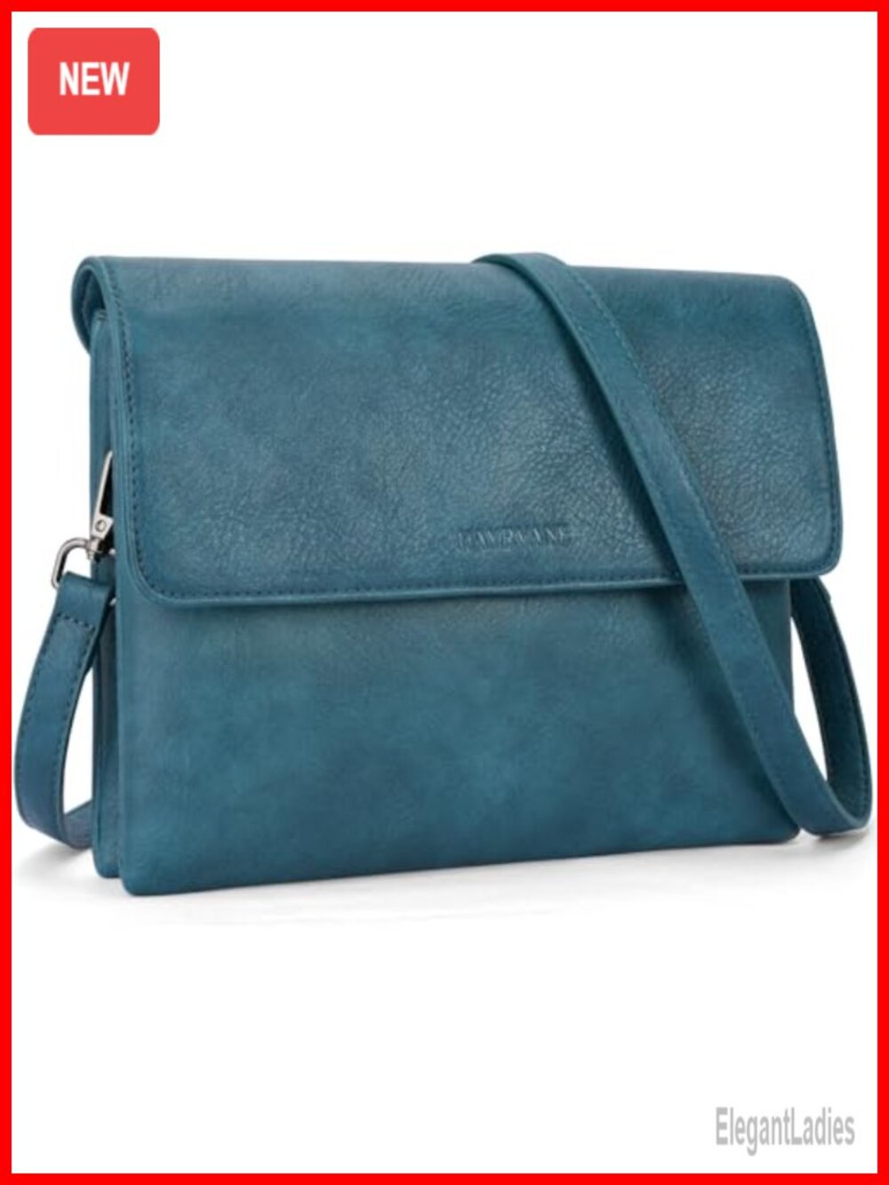 Vegan Leather Crossbody Bag RFID Card Slots Phone Purse